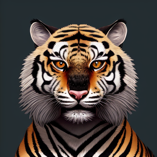 warriorcats.com] крупный мейнкун, с лоснящейся серой шерстью с тигровыми черными полосами, группой головой, хищным взглядом, один глаз голубой, другой янтарный, лапы крепкие с острыми когтями