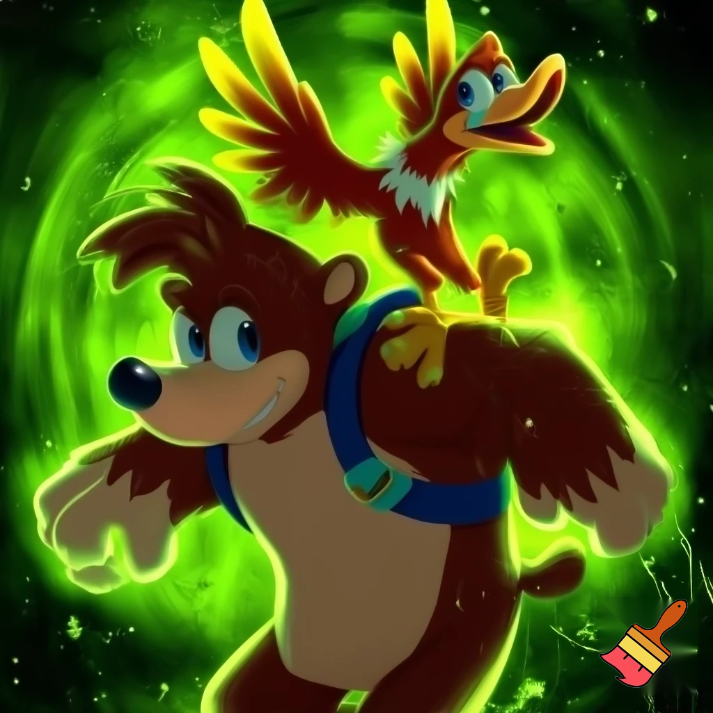Banjo and kazzoie in radioactive