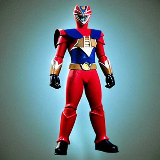 A midnight blue Mighty Morphin ranger