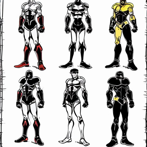 JoJo stand, bad quality, humanoid, there may be different colors, single-color background, pose, manga style, there may be different processes