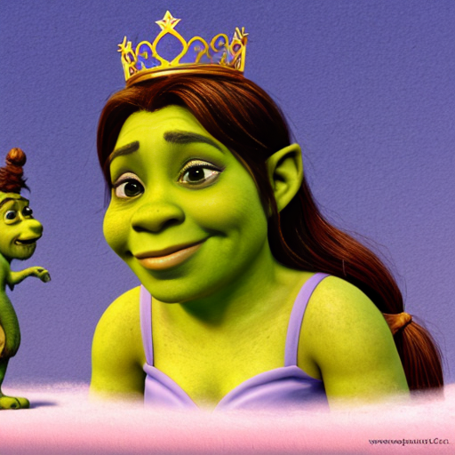 Shrek as a princess 