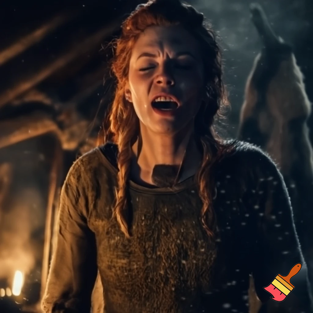Aslaug from vikings sneezes