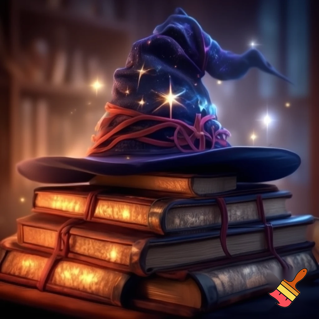 Christmas wizard hat stars and means read
