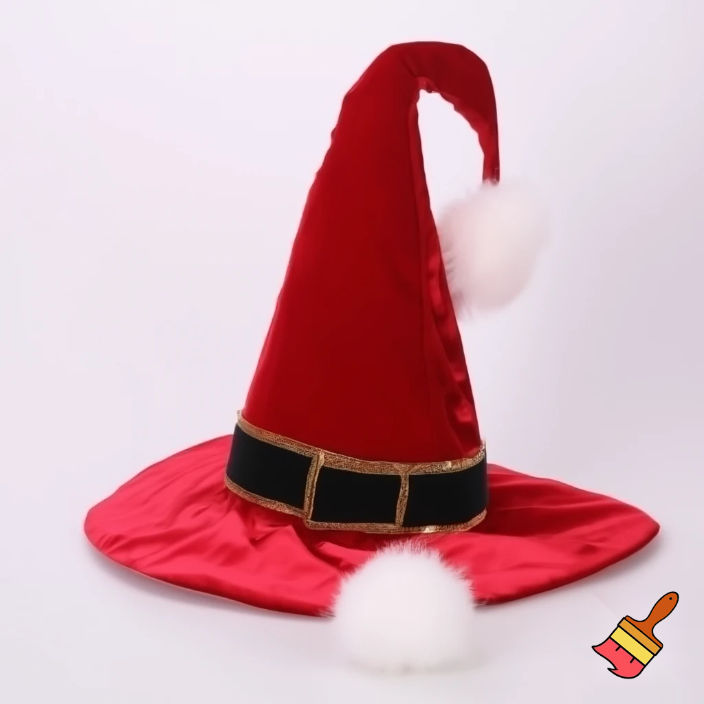  costume wizard hat Christmas hat costume red Santa Claus hat velvet wizard costume