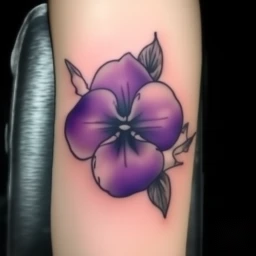 february birth flower tattoo