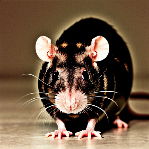 muscular rat , rat criminal  evil stare red eyes rat evil
