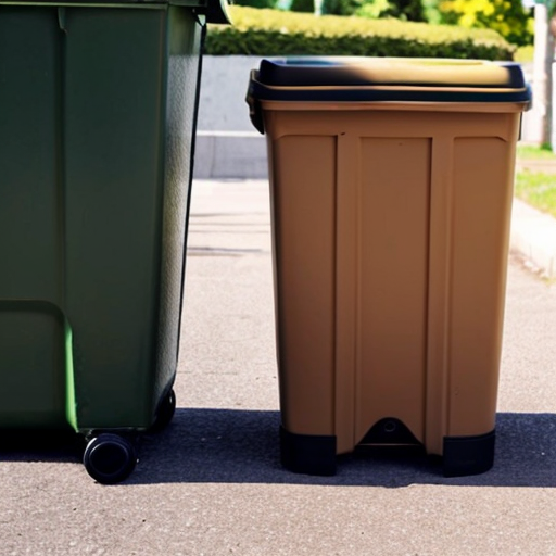 Trashcan intergrated to one leg of a pants