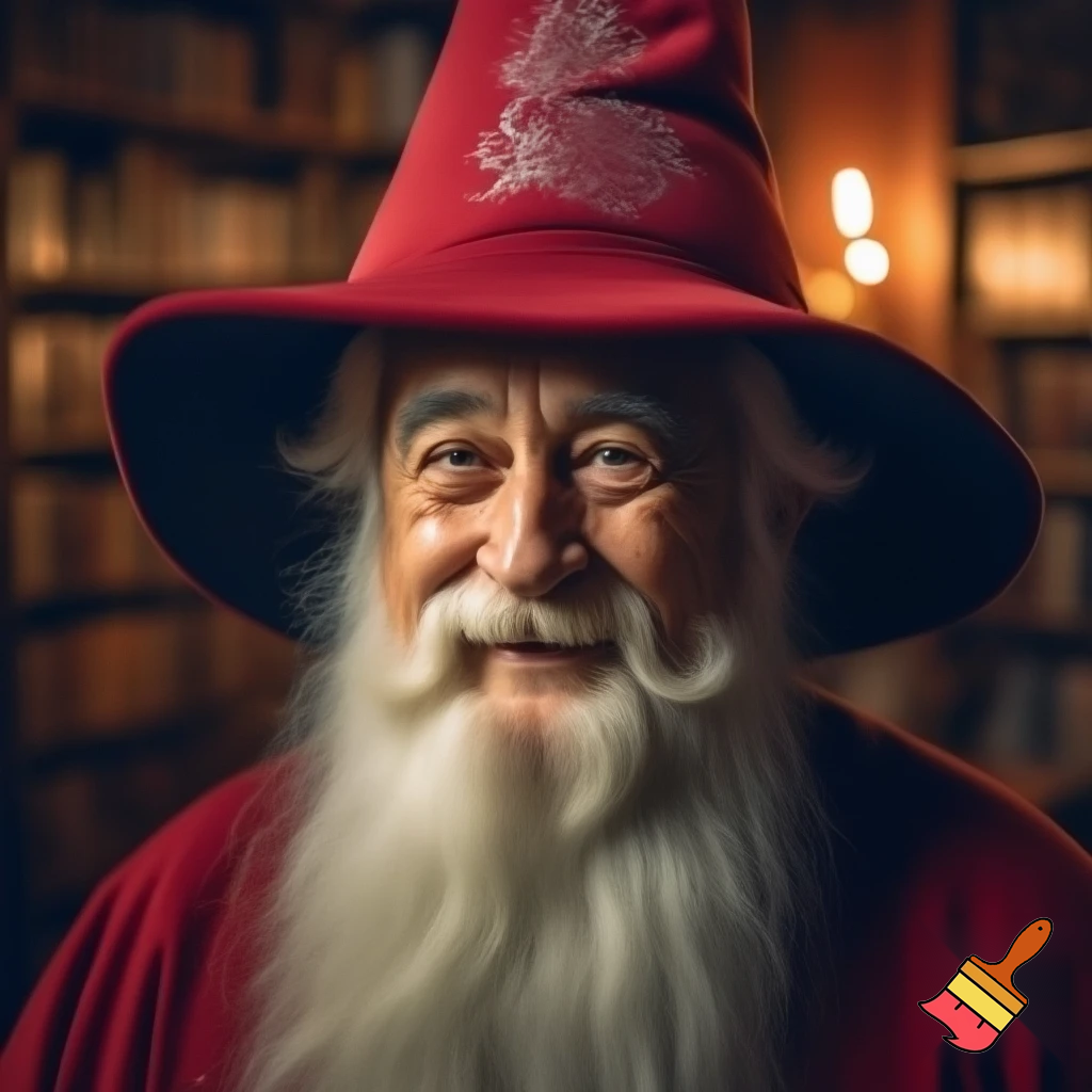 Wizard Christmas hat read