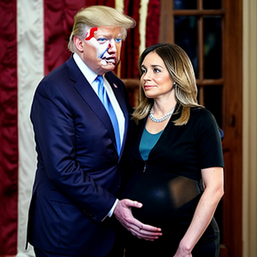 pregnant biden and a trump
