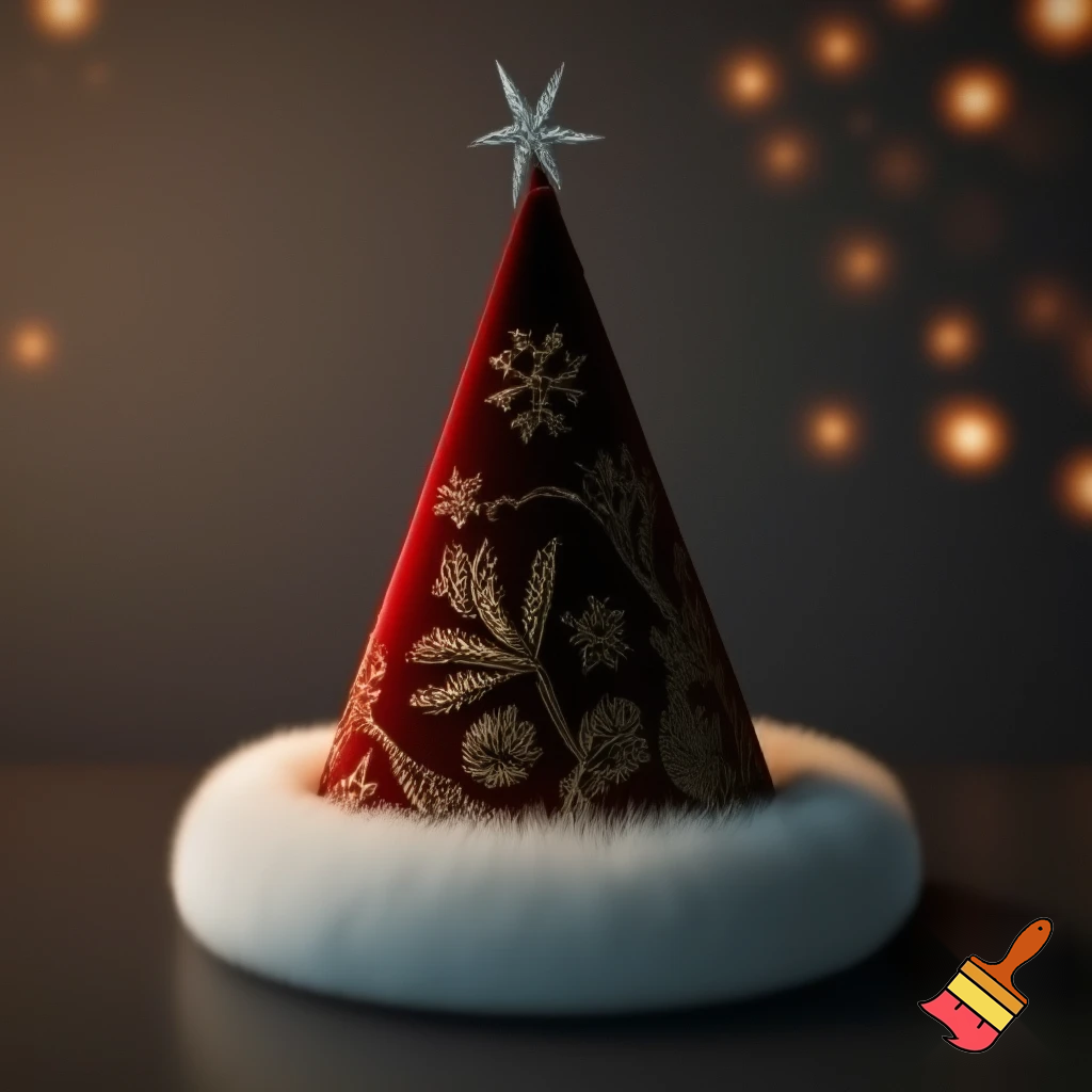 Christmas wizard hat