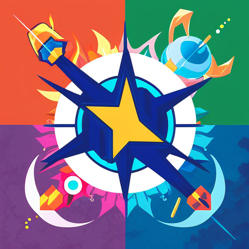 the symbol of a hero called ATOM 