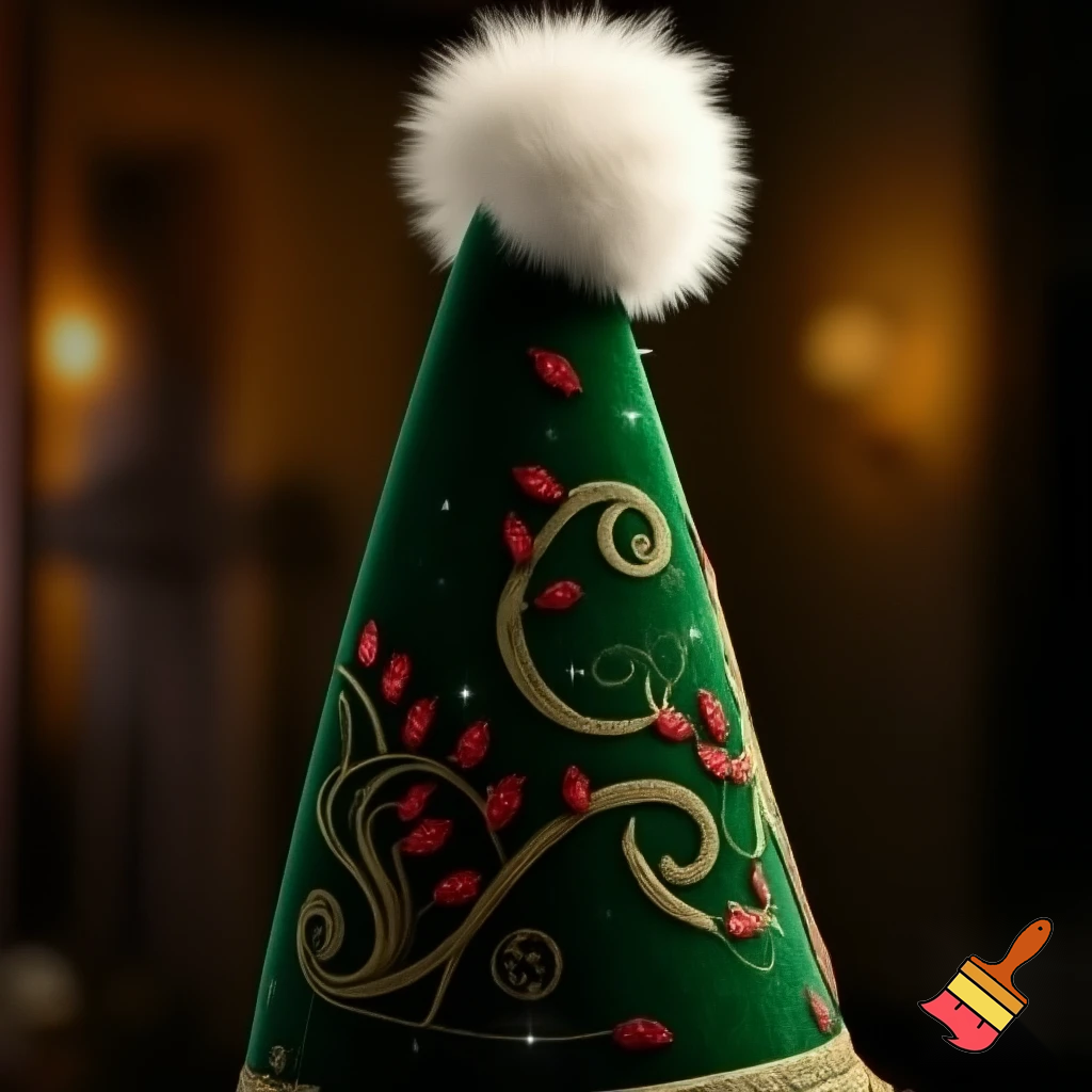 Christmas wizard hat