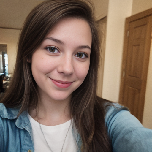 A young woman named Shelly, selfie