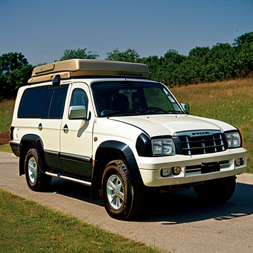 2002 Isuzu trooper with machine gun on top 
