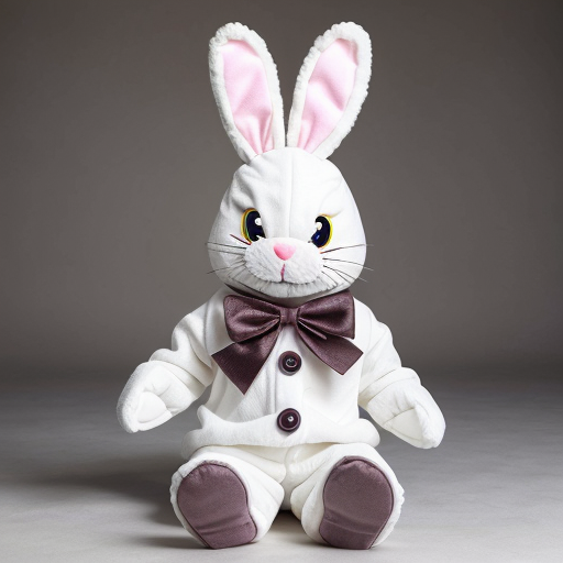 Easter bunny toy creepy toy mascot costume