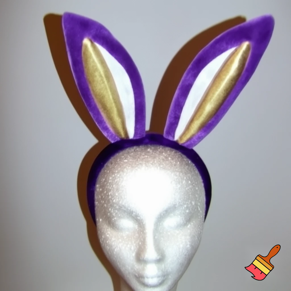 Easter top hat headband Easter bunny headband, purple and white with gold Easter top hat headband and fabric velvet and fabric velvet top head headband top hat headband