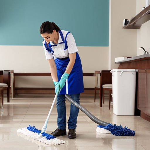 make a image ,  
name West Mohora Cleaning & Hospitality services , add Arabic name also, add cleaning tools and cleaning lady's 