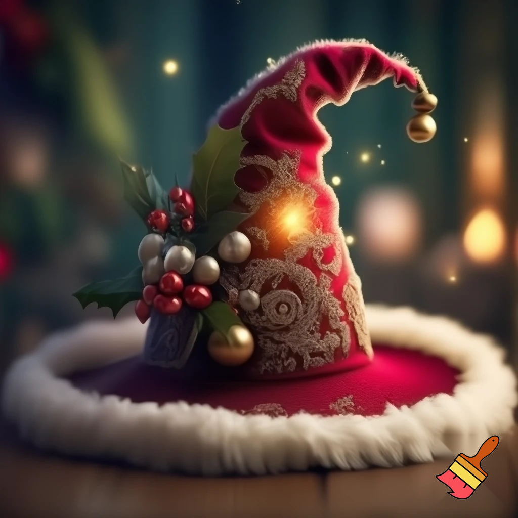 Christmas wizard hat