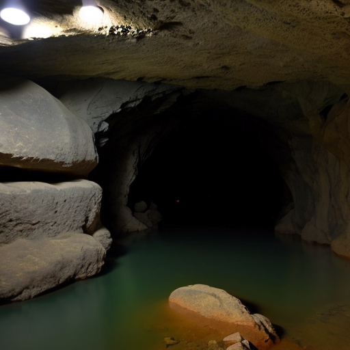  cave with Door leading to water