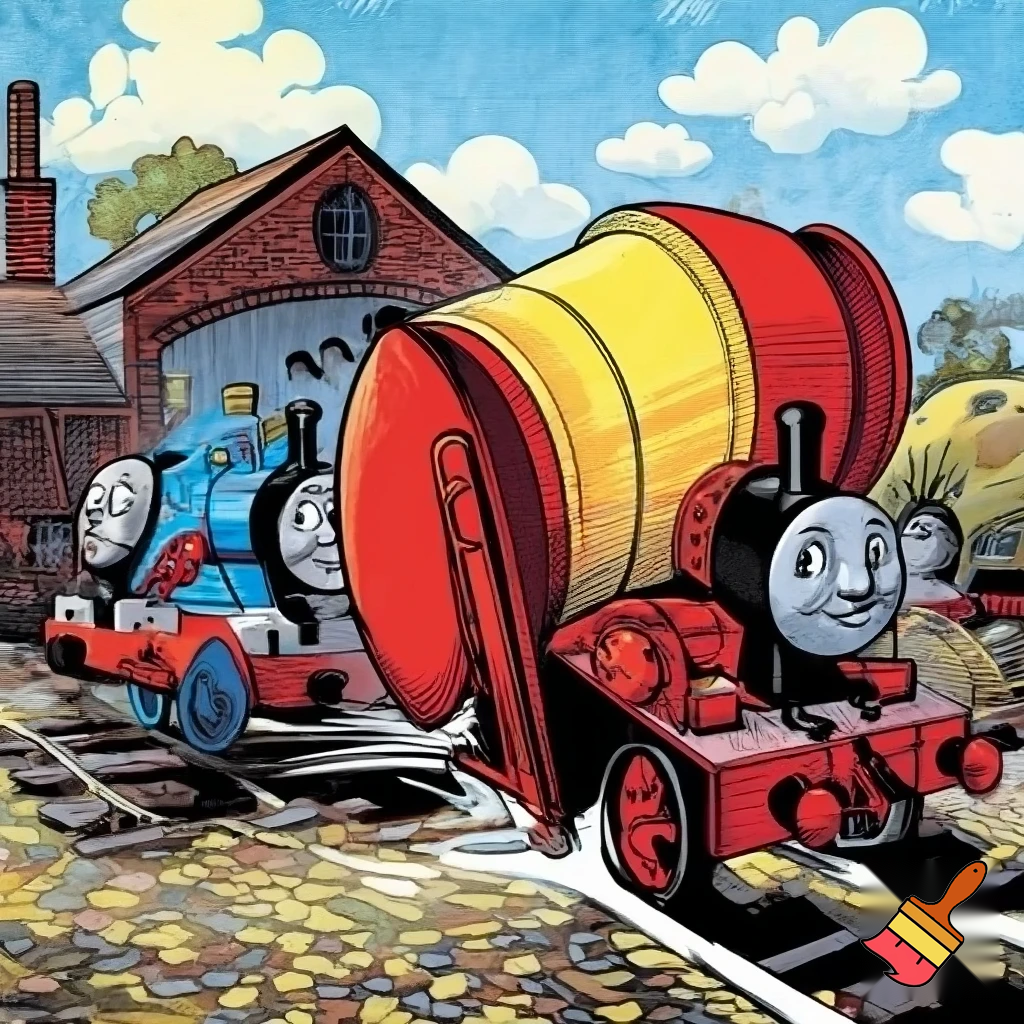 Thomas and friends library storybook with concrete mixer