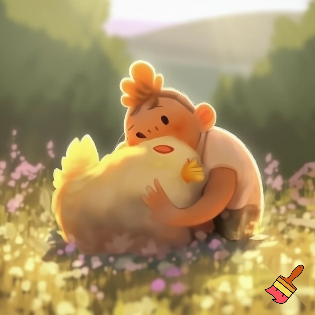 martinxu besando a pollo