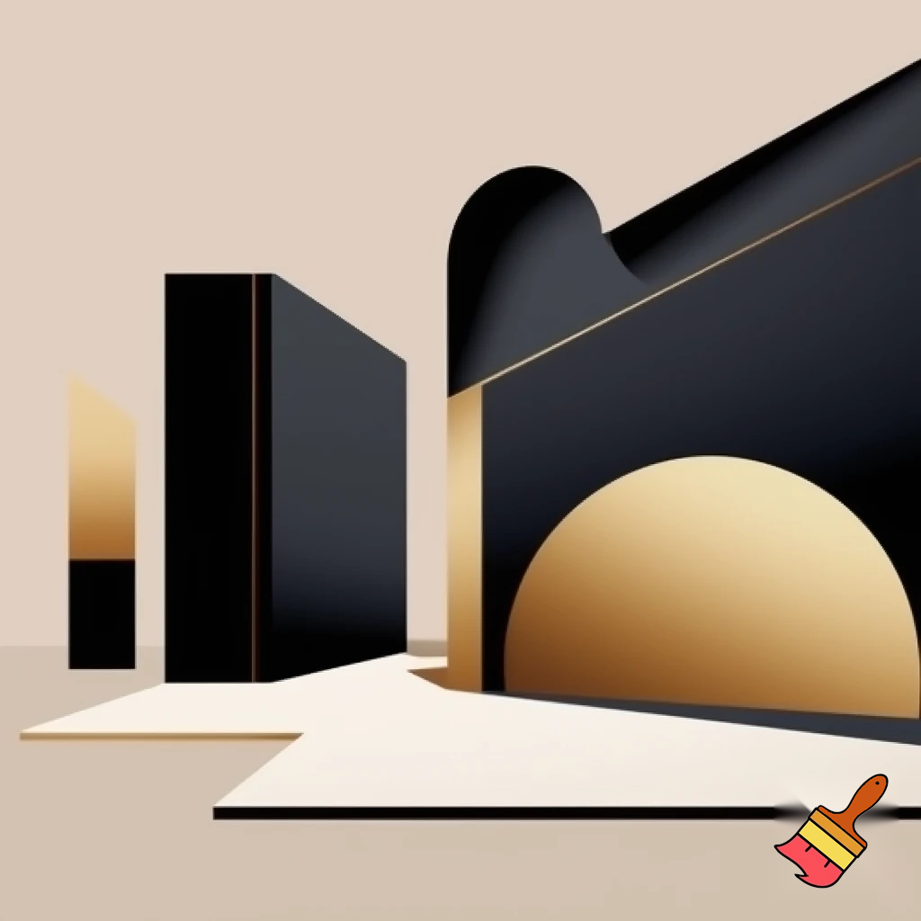 создай минималистичное графическое изображение для обложки общественного помещения для дизайнерской выставки