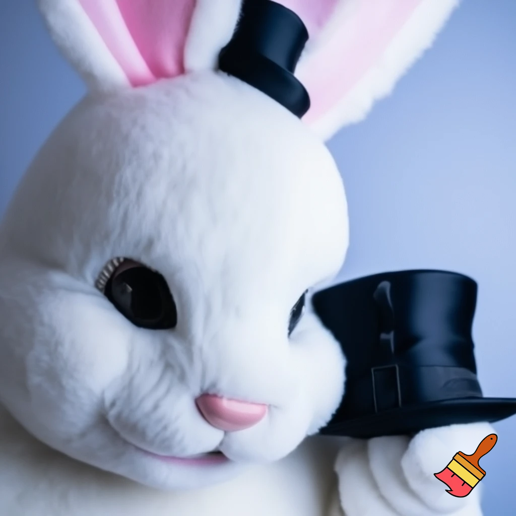 Easter bunny mascot costume top hat special top hat