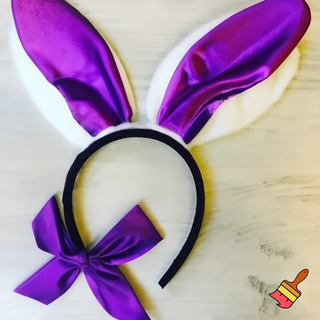 Is the top hat headband Easter headband, top hat, golden golden purple, white and purple? Easter top hat with Easter bunny ears, rabbit ears.