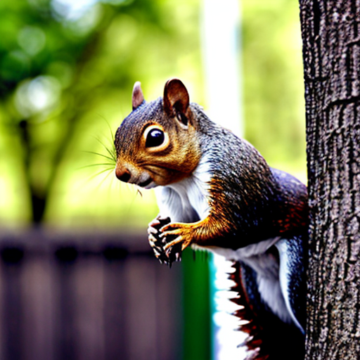 a squirrel say here in a school