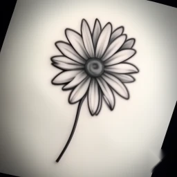 april birth flower tattoo