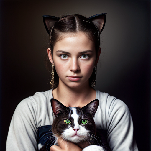 a peasant girl, a cat, and drake maye
