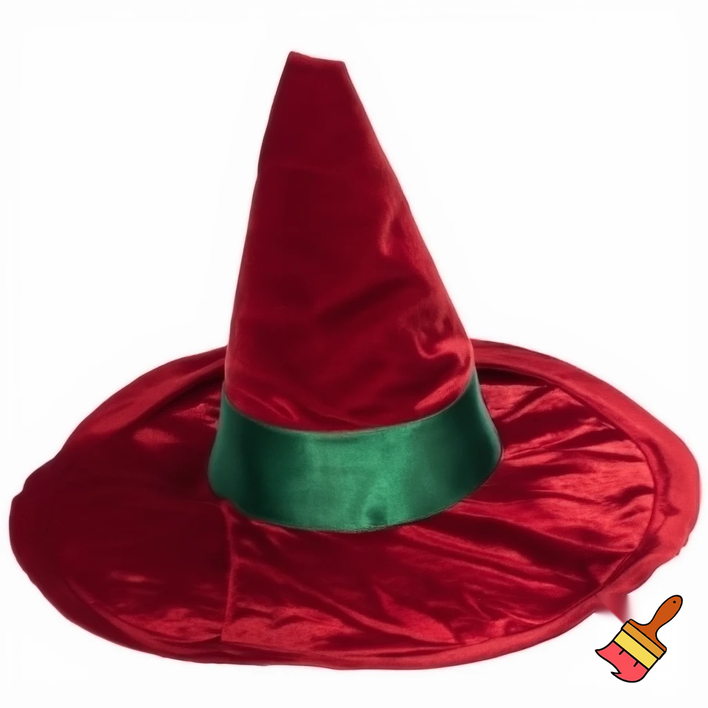 Christmas wizard hat velvet and fabric Santa Claus hat