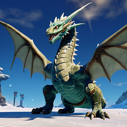 A cool image of Nydra the ice dragon from BOTW please