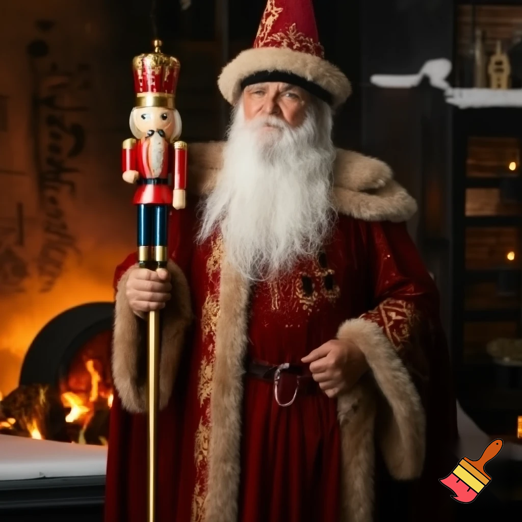 Nutcracker wizard boss one Santa Claus