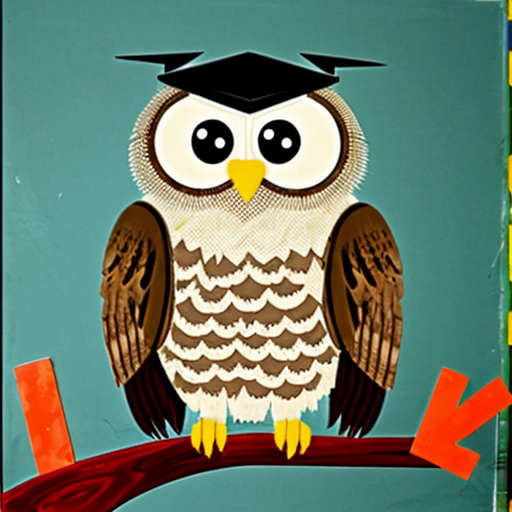 a owl says here in the school