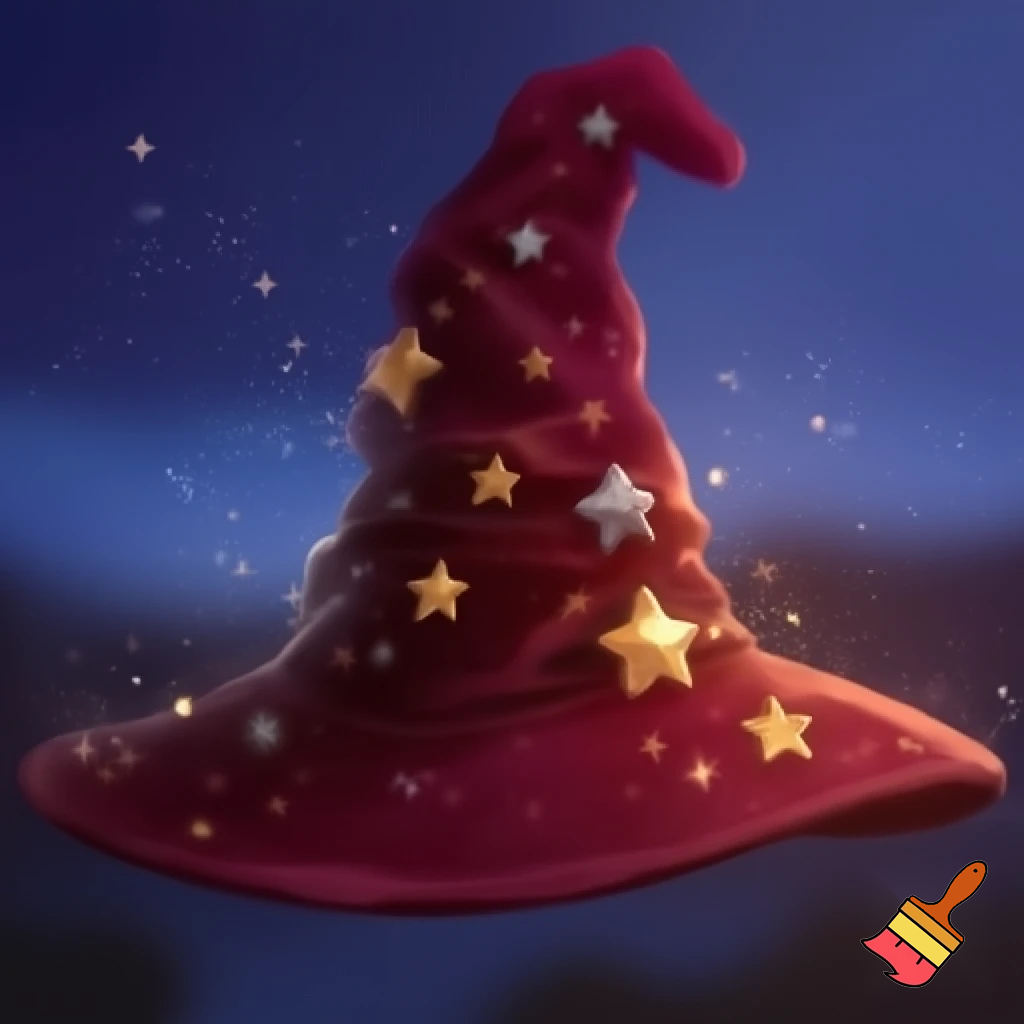 Christmas wizard hat stars and means read