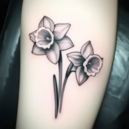 december birth flower tattoo