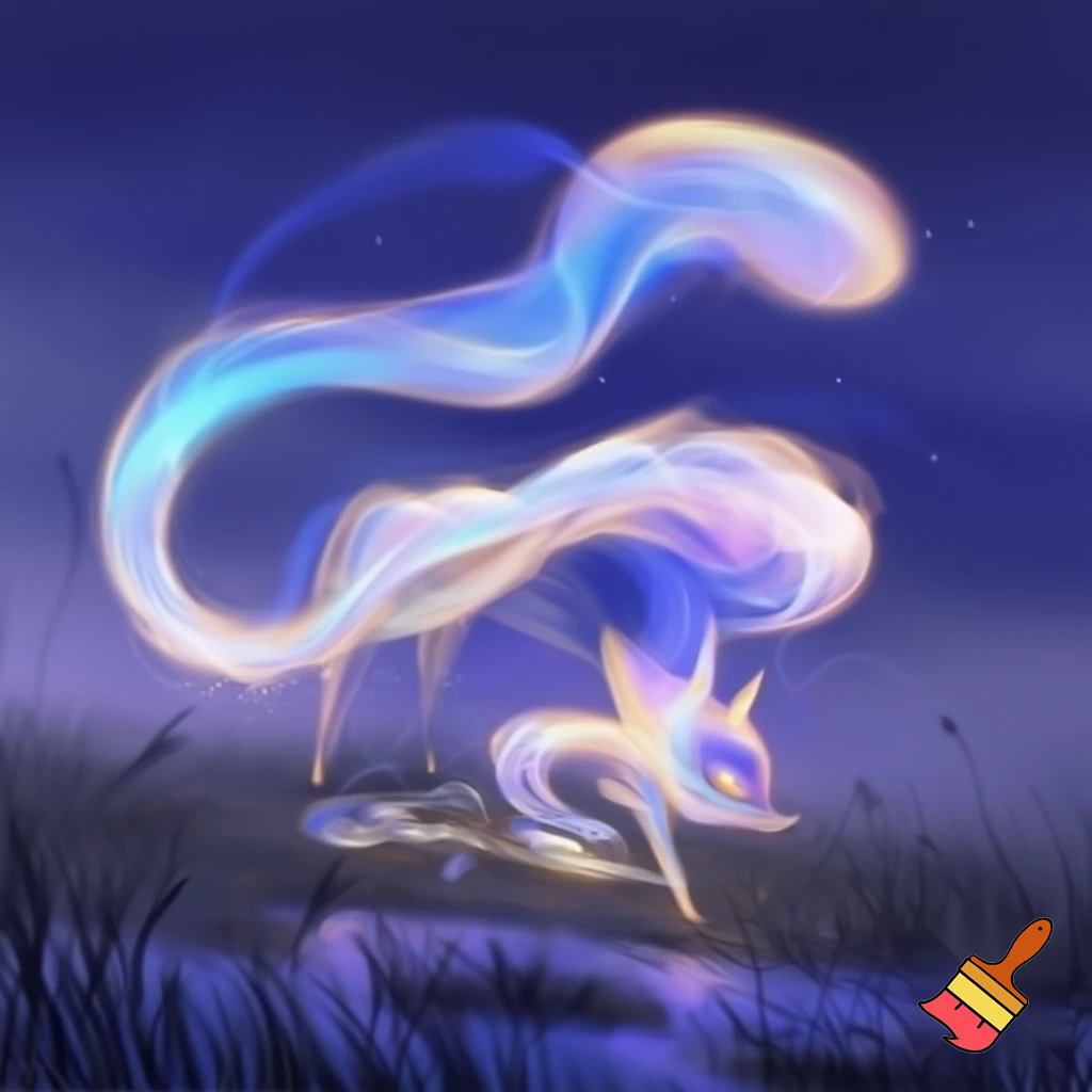 Fantasi ræv lavet af vind