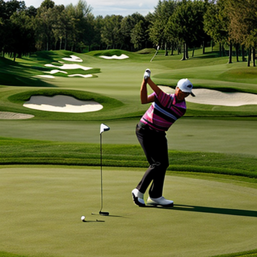 picture of a dinosaur playing golf
