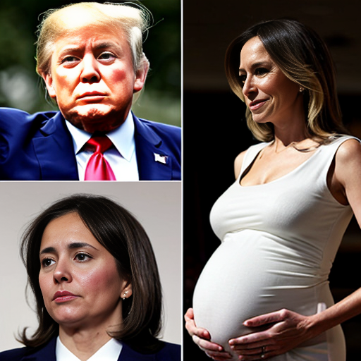 pregnant biden and a trump
