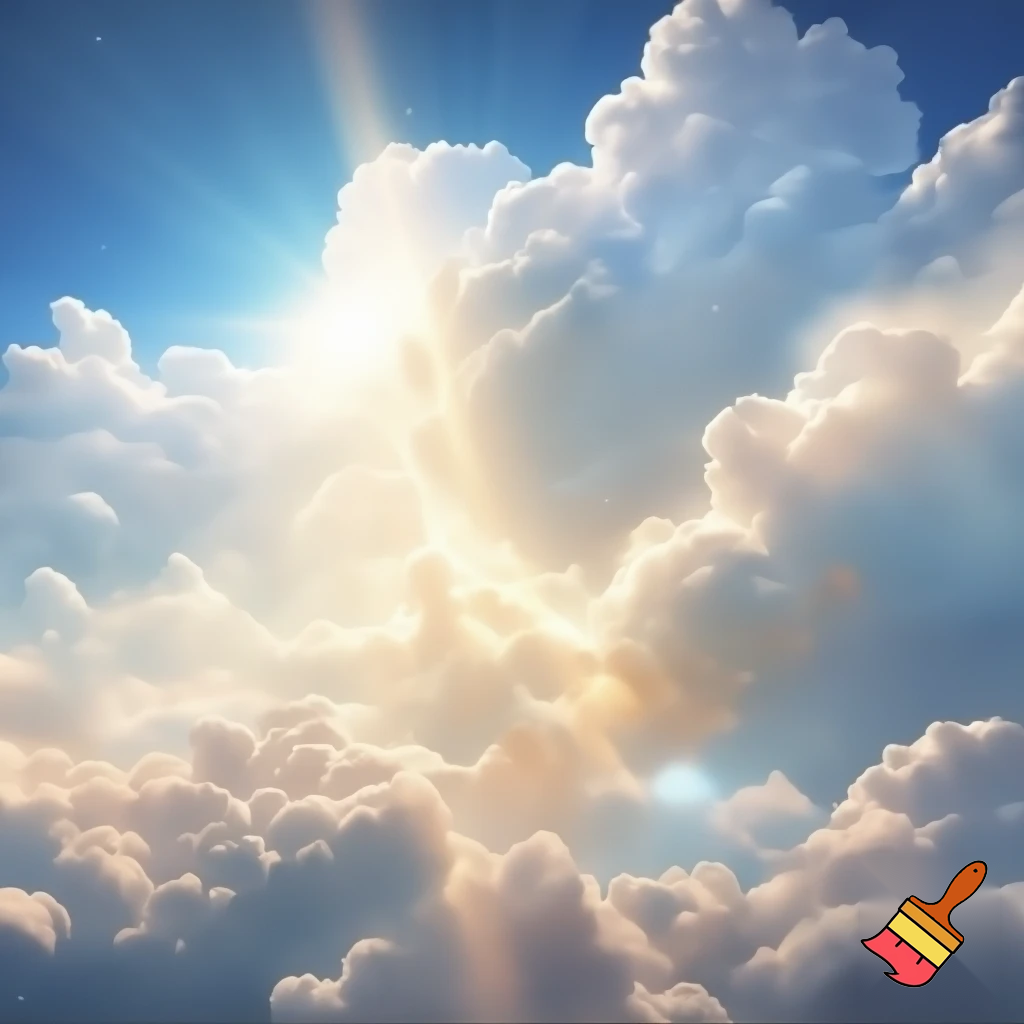 heven clouds sky sun