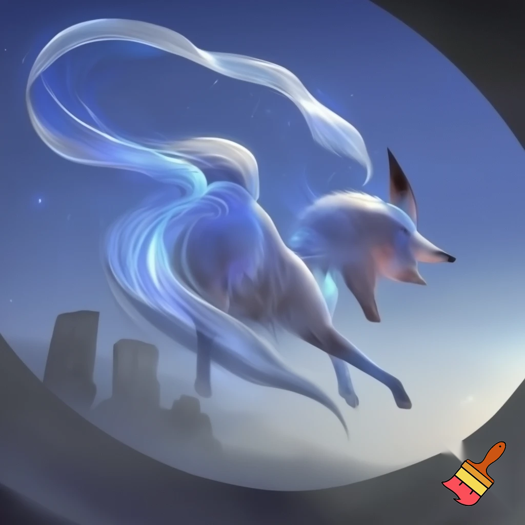 Fantasi ræv lavet af vind