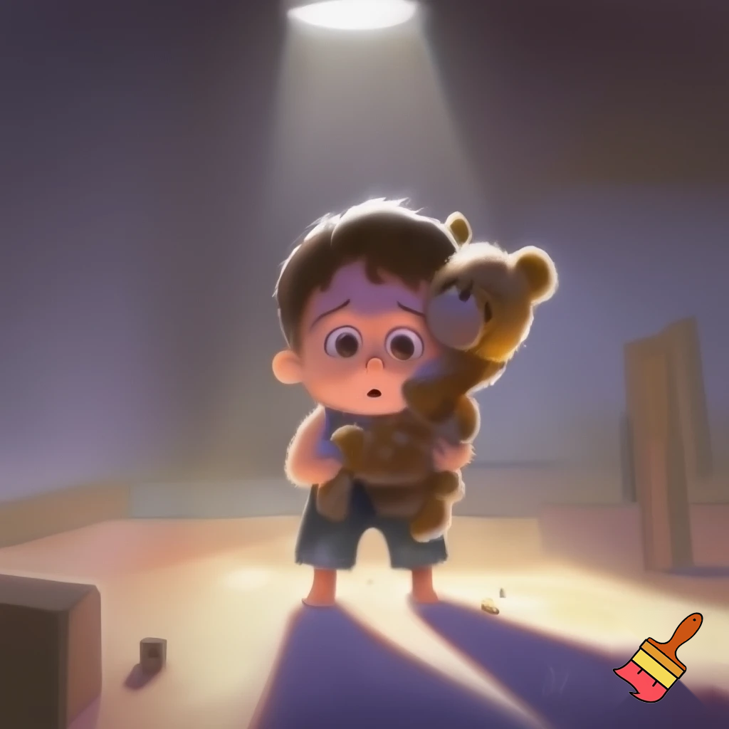 Little, innocent, scared boy 