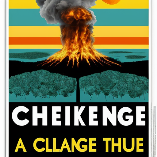 a scarrry climate change poster
