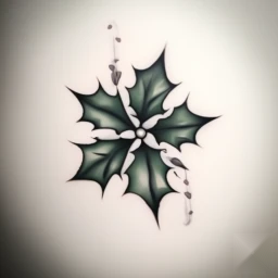 december birth flower tattoo