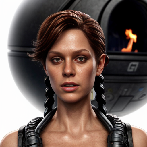 Alien Romulus style Ripley with fire flame gun 