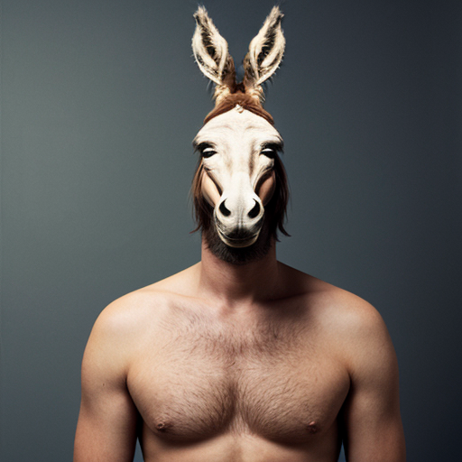 man with donkey head