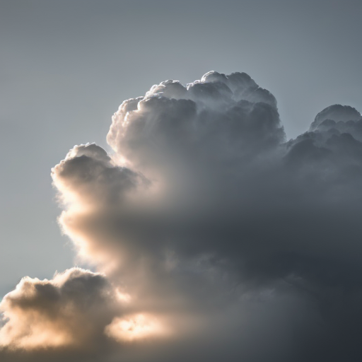 create grey big forms clouds 