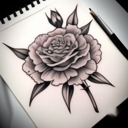 january birth flower tattoo