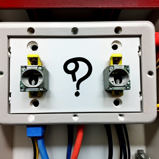cartoon electrician confused question mark above head trying to figure our 9 wires on a motor